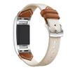 Gheper Band Compatible with Fitbit Charge 2 /Charge 2HR Woven Nylon & Genuine Leather Replacement Bands Quick Release Strap view 2