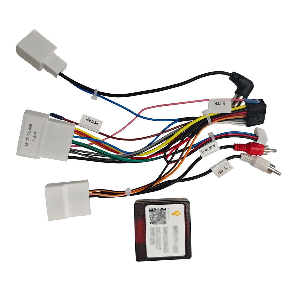 DVRMEDIA Car Stereo Wire Harness for Toyota Camry 4Runner Corolla Highlander Tundra Sienna Tacoma, 16 PIN Power Cable with Canbus for Toyota Aftermarket Radio Support J-B-L Amplifier SWC