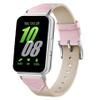 Gheper Band Compatible with Samsung Galaxy Fit3[2024] SM-R390 Woven Nylon & Genuine Leather Replacement Bands Quick Release Strap view 1