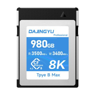 980GB CFexpress 4.0 Type B Memory Card 3500MB/s Read/3400MB/s Write 8K/4K RAW Video Support Compatible with Nikon Z9/Z8 & Canon R5/R3 Cameras Shockproof & Weatherproof Professional Video & Photo