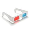 TARANDUS 3D Glasses for Movies Red/Cyan Cardboard 3D Glasses in White Frame Anaglyph Cardboard for Movies - Folded in Protective Sleeve (50Packs) view 1