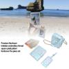 Accessories Kit for Mini 12 Instant Camera Case + Photo Album + Frames + Boarding Pass Shell + DIY Sticker, Square Plaid Embroidery Thread (Blue) view 3
