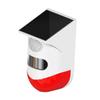 jojofuny 2pcs Driveway Alarm Solar Powered Infrared Alarm Sensor Outdoor Security Detectors Automatic Charging view 1