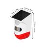 jojofuny 2pcs Driveway Alarm Solar Powered Infrared Alarm Sensor Outdoor Security Detectors Automatic Charging view 2