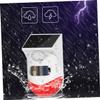 jojofuny 2pcs Driveway Alarm Solar Powered Infrared Alarm Sensor Outdoor Security Detectors Automatic Charging view 3
