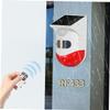 jojofuny 2pcs Driveway Alarm Solar Powered Infrared Alarm Sensor Outdoor Security Detectors Automatic Charging view 4