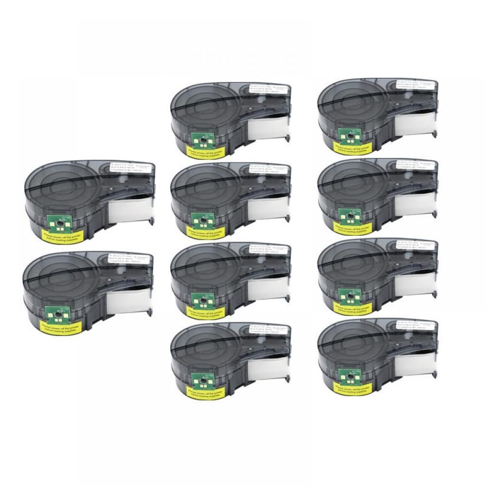 10 Pack Replacement Label Tape Cartridge Compatible with M21-1500-427 Compatible with M210 M211 M210-LAB Handheld Wire Marking