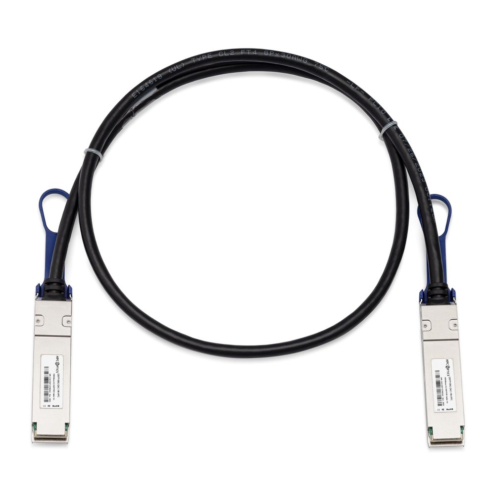 HPC Optics Compatible with Cisco QDD-400-CU1M 400G QSFP-DD to QSFP-DD Twinax Cable | 400GE Passive 1m DAC QDD-400-CU1M-HPC