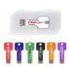 Personalized USB Flash Drive with Plastic Box, 100 Pack USB Memory Stick with Key Shape Design, Plug and Play, Ideal for Non-Profits, Community Outreach, and Promotions (256, MB) view 1