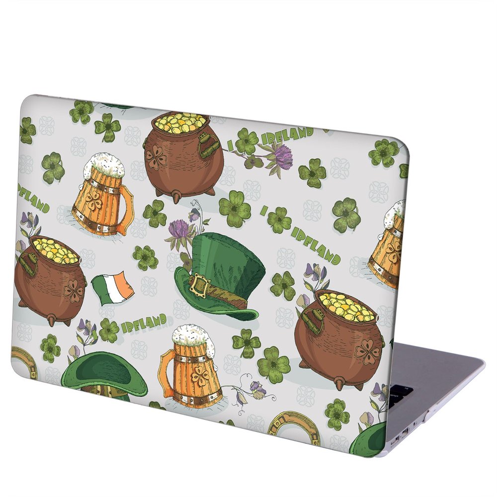 MINGDAO Compatible with MacBook Pro 16-inch, Hard Shell Case with Keyboard Cover and Screen Protector (A2485, M1 / A2780 M2 / A2991 M3 Pro Max, 2021-2024 Release), St. Patrick, MD3406