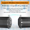 ROXAAN Sound Bar for Smart TV, 20W Compact Home Audio Sound Bar for TV, Bluetooth 5.0, 4 Speakers, 6 EQs, 80dB Rechargeable Home Theater Sound System with Remote Control, Support USB/AUX/TF/FM/TWS/RCA view 3