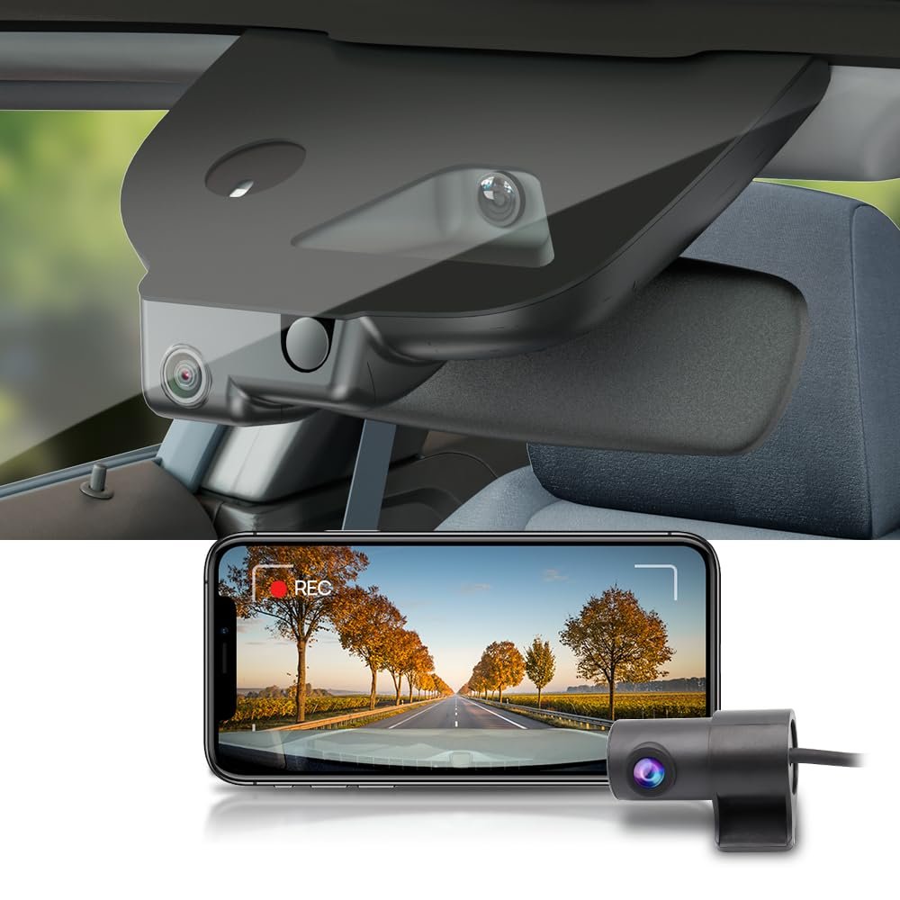Fitcamx Front 4K+Rear 1080P Dash Cam Adapts for Mercedes-Benz CLA-Class 2024-2026 CLA 250 (HD2-6609), OEM Facotory Look, Dual HD Video, WiFi & APP, Loop Recording, G-Sensor, Easy to Use, 128GB Card