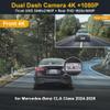 Fitcamx Front 4K+Rear 1080P Dash Cam Adapts for Mercedes-Benz CLA-Class 2024-2026 CLA 250 (HD2-6609), OEM Facotory Look, Dual HD Video, WiFi & APP, Loop Recording, G-Sensor, Easy to Use, 128GB Card view 2