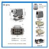 BHUPWZE Heavy Duty Connector 12 Euro 67 Injection Molding Machine Connector HDC-HA 10/15/16/25/32/50 Pin Aviation Waterproof Plug Socket(Gray) view 2