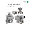 BHUPWZE Heavy Duty Connector 12 Euro 67 Injection Molding Machine Connector HDC-HA 10/15/16/25/32/50 Pin Aviation Waterproof Plug Socket(Gray) view 3