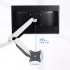Adjustable Arm Mount Monitor Mount, for 15"-32" Screens Holds 4.4-17.6 lbs,Fully Adjustable Gas Spring Monitor Mount with Grommet Base,One Color-300mm view 4