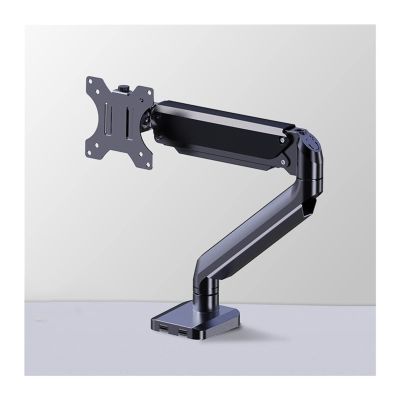 Adjustable Arm Mount Monitor Mount, Fits 13-32 Inch Monitors,Supports Table Clip and Perforated Mounts Adjustable Monitor Stand,Silver