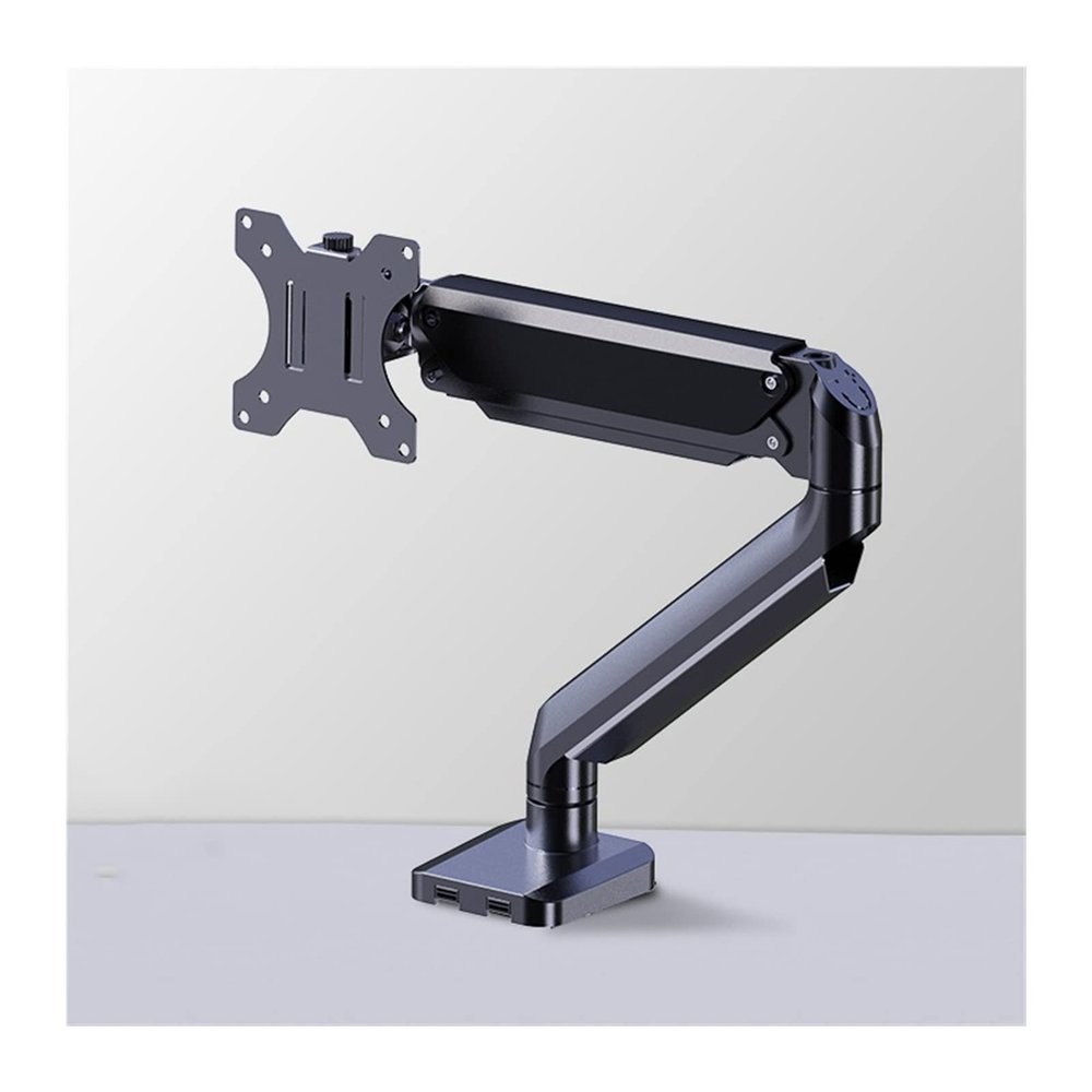 Adjustable Arm Mount Monitor Mount, Fits 13-32 Inch Monitors,Supports Table Clip and Perforated Mounts Adjustable Monitor Stand,Silver