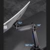 Adjustable Arm Mount Monitor Mount, 17"-45" Gas Spring Aluminum Monitor Arm,Adjustable Stand,75/100 mm with Clamp and Grommet Base,Hold up to 35 Lbs,Black view 4