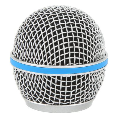 NOENNULL Microphone Head Replacement, Grille Microphone Replacement Head, Mesh Mesh Microphone Head Stainless Steel Grid Mesh Cover Replacement