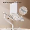 Adjustable Arm Mount Monitor Mount, Fully Adjustable Mechanical Spring Monitor Desk Mount Arm with Clamp/Grommet Base,Holds Up to 32 inch,19.8lbs, view 4