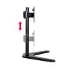 Adjustable Arm Mount Monitor Mount, for 2 Screens up to 17.6lbs per Arm,Adjustable Dual Monitor Mount Arm with Tilt,Swivel, view 2