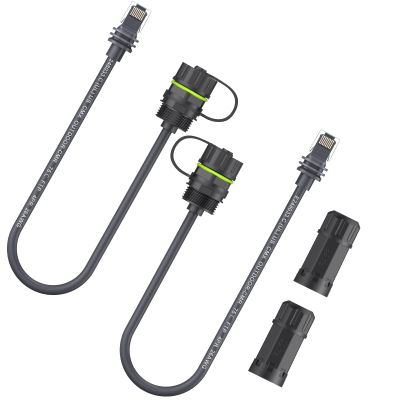 YGiTK 2 Pack Starlink Ethernet Adapter Gen 3/Mini,with Waterproof Starlink Ethernet Cable,SPX Plug to RJ45 Adapter,1200Mbps Transmission,Plug & Play,Flexible Compatibility GEN3/MINI & 3rd-Party PoE