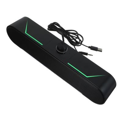 Gadpiparty Soundbar Speaker HiFi Sound Quality for Desktop and Tablet Slim Design Wired Connection and Stylish Home Audio for Enhanced Listening