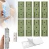 2025 New Adhesive Punch Free Socket Holder, Adhesive Punch Free Desktop Socket Fixer Wall Mounted, Plug-in Socket Fixer Bracket Stand for Kitchen Home Office Cable Management (Green) view 1