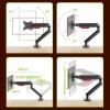 Adjustable Arm Mount Monitor Mount, with Mounting Adaptor Brackets,Fit Max 32Screens Without Mounting Holes,Adjustable Gas Spring Single Monitor Desk Mount, view 4