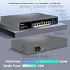 Ztyuav 10 Port Unmanaged 2.5G PoE Switch with 8 x 2.5G PoE+ Ports @120W, 2 x 10G SFP+, IEEE802.3af/at Compliant, Ports Speed Auto-Negotiation, One-Key VLAN, Plug & Play, Fanless Metal Design view 2