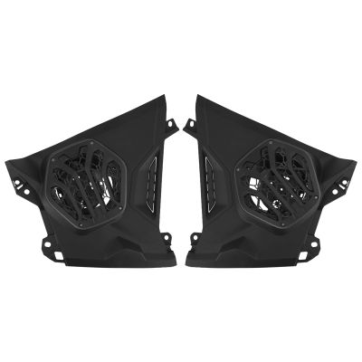 AUPOWER Front Dash Speaker Pods Panels for Can Am Maverick R 2024+ Dashboard Speaker Enclosures Audio Pod Mounts Waterproof for Can Am Maverick R MAX X RS 2024+ Off-Road Accessories