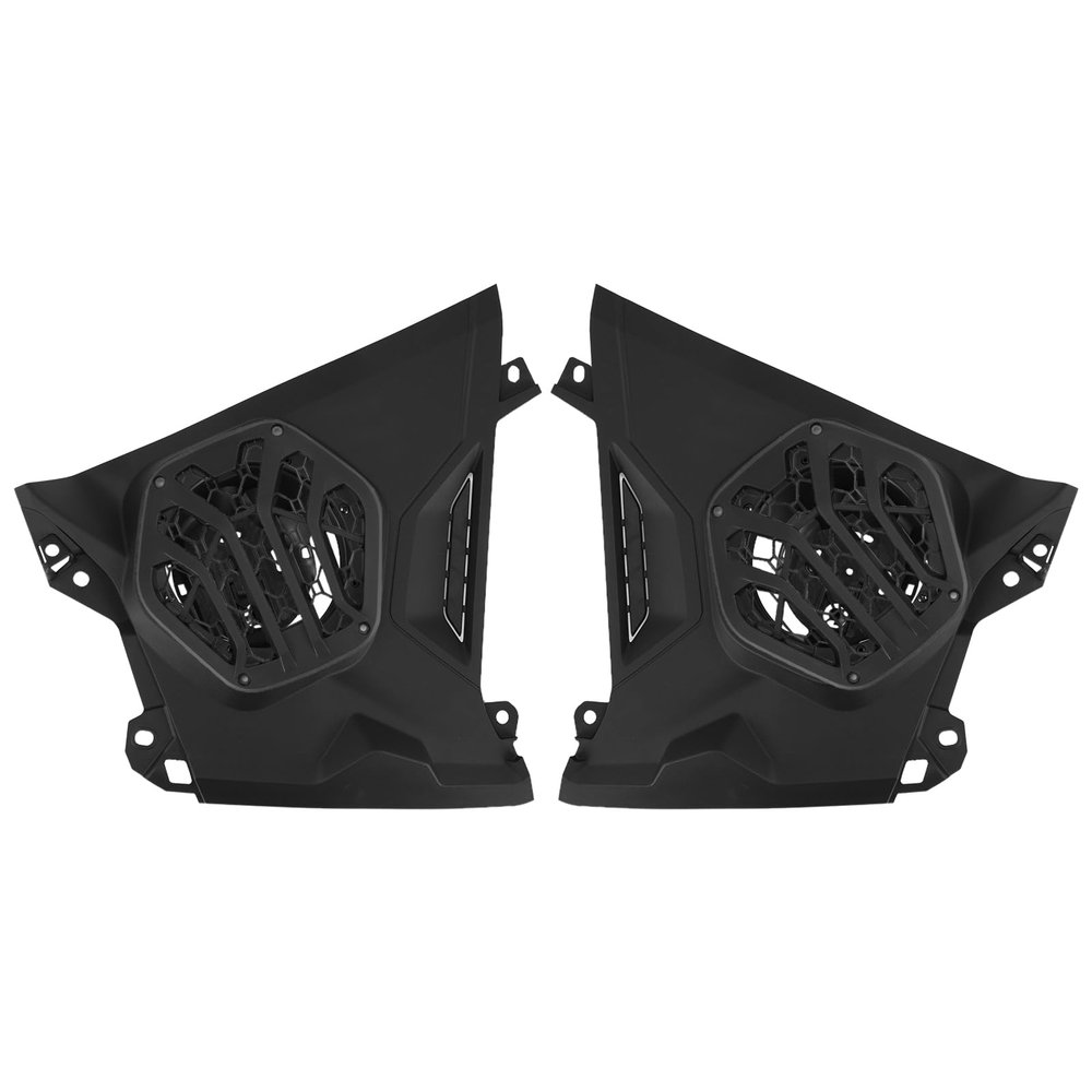 AUPOWER Front Dash Speaker Pods Panels for Can Am Maverick R 2024+ Dashboard Speaker Enclosures Audio Pod Mounts Waterproof for Can Am Maverick R MAX X RS 2024+ Off-Road Accessories