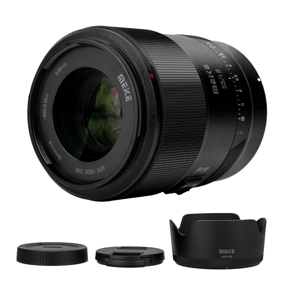 Meike 55mm F1.8 Pro STM Full Frame Autofocus Lens for Nikon Z-Mount, 8K Video Prime Portrait Lens Compatible with Z8/Z9/Z6III/Z7II/Zfc