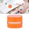Desktop Vacuum Cleaner, Mini Table Dust Sweeper Energy Saving Cordless,Rotatable for Cleaning Hairs, Crumbs, Computer Keyboard with ABS Material, Portable Handheld for Home and Car view 2