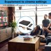 Bloepum HD 1080p CD/EVD/VCD DVD Player Outputs Home Digital Media Player with USB and Microphone Ports US Plug view 2