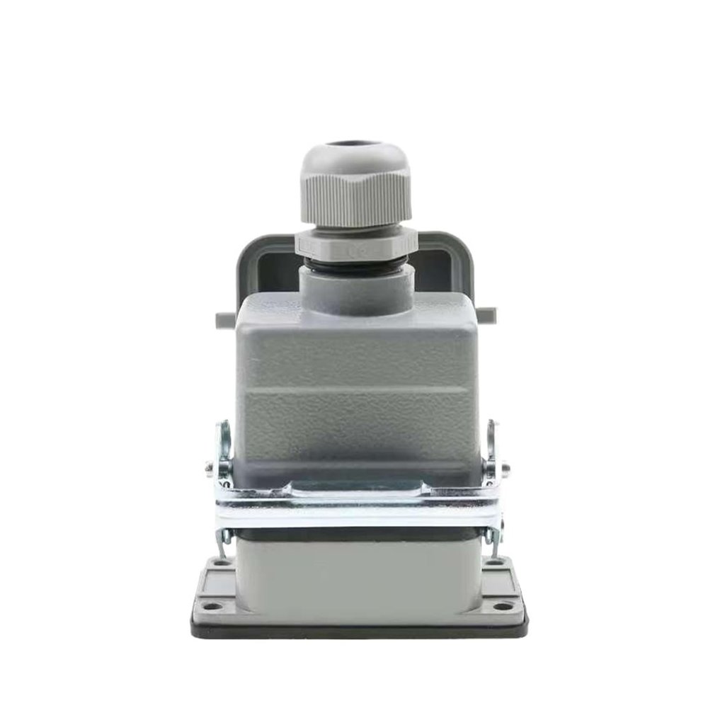 BHUPWZE HDC-HE-006 Rectangular Heavy Duty Connector 6 Core Pins Aviation Industrial Automation Control Cabinet Plug Socket 10A 250V(Multi)