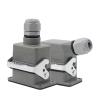 BHUPWZE HDC-HE-006 Rectangular Heavy Duty Connector 6 Core Pins Aviation Industrial Automation Control Cabinet Plug Socket 10A 250V(Multi) view 2