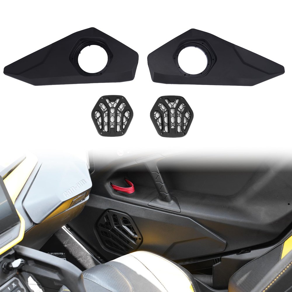 HAKA TOUGH Door Speaker Pods for Can-Am Maverick R Accessories 2024 2025+, Enclosures Holder Speaker Pods Panels for Can Am Maverick R MAX X RS 2024+