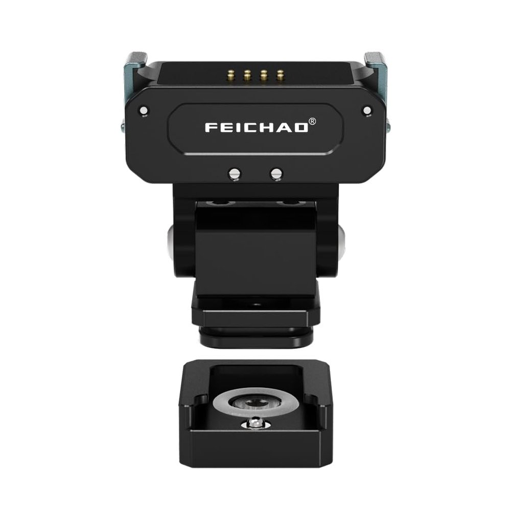 FEICHAO Hot Shoe Cold Shoe Adapter Mount Magnetic Quick Release Base Compatible with Osmo Action5pro/4/3/2 Action (Set E)