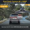 Fitcamx Front 4K+Rear 1080P Dash Cam Adapts for Lexus GX550 2024-2026 (Gen3/J250), OEM Factory Look, 2 Channel HD Video, WiFi & APP, Loop Recording, Gravity Sensor, Easy to Set, 128GB Card view 2
