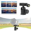 Aluminium Alloy Black Spherical Damping Ballhead Tripod Clamp Mount for Panoramic 360 Degrees Photography view 2