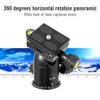 Aluminium Alloy Black Spherical Damping Ballhead Tripod Clamp Mount for Panoramic 360 Degrees Photography view 3