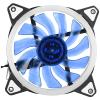 120mm Case Fan, Pc CPU Case Cooler Cooling Fan 12cm 120mm Ultra Silent 3pin 4pin Cooling Fan Pc 2 LED Rings (Blue) view 1