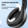 ADOOPE Wired Over-Ear Headphones with Mic, Hi-Fi Stereo Sound, Adjustable Headband, Comfort Noise-Isolating Ear Cups, Comfortable Fit for 3.5mm Devices (Black) view 4