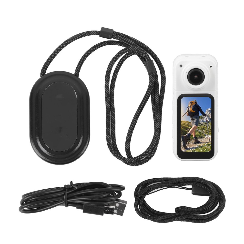 Bewinner 2.7K HD Action Camera, 12MP Body Cam with 1.47 inch Screen, 180 Rotating Lens, Magnetic Neck Strap, 60min Runtime, Vlogging Camera for Outdoor Recording