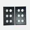 (2) Two Triple Gang Wall Plate for Six XLR Male/Female "D" BLACK Steel view 3