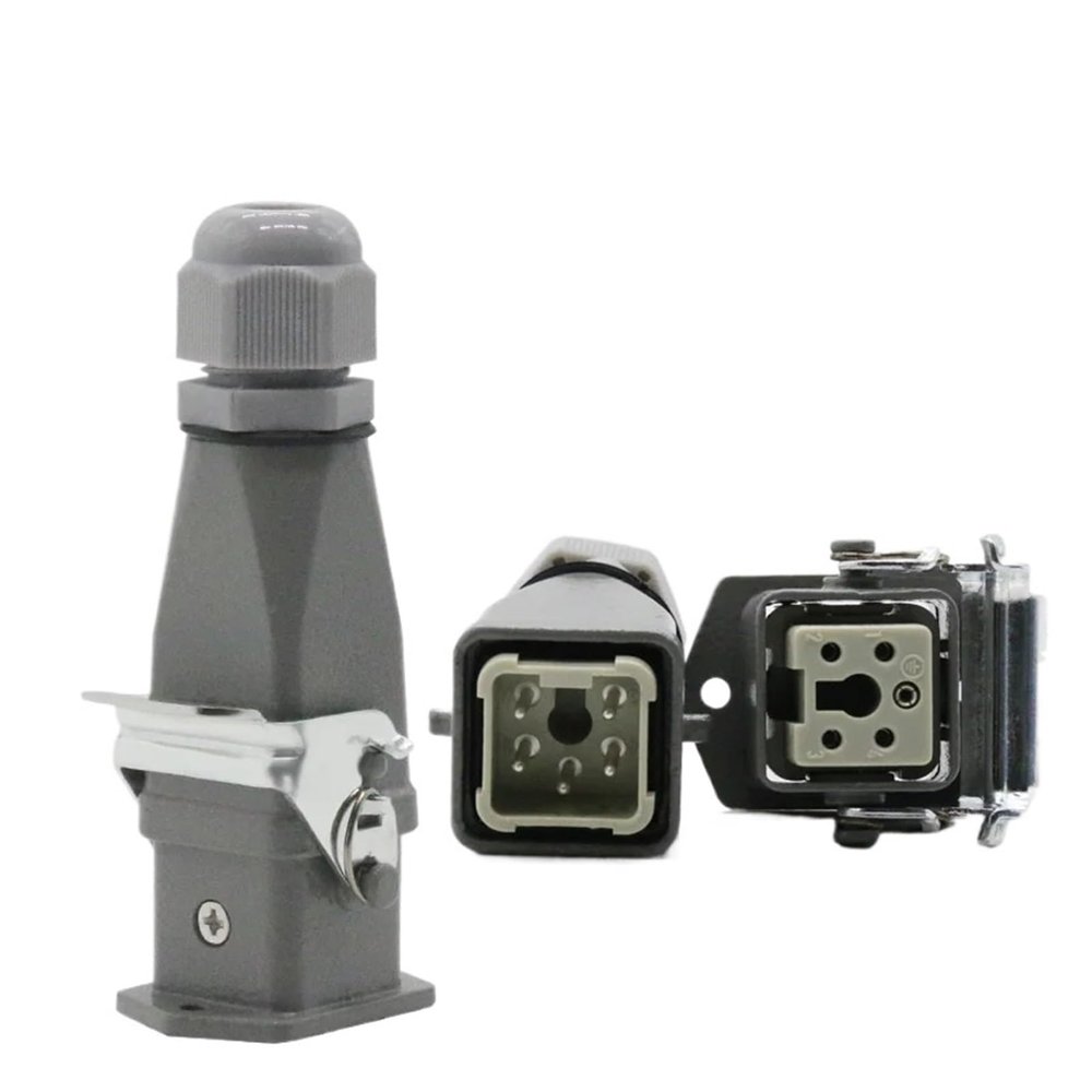 BHUPWZE 1Pcs Heavy Duty Connector 5(4+ 1) 10A 250V HA-005-2 Top-line Hot Channel Air Plug