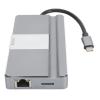 8 in 1 USB C Hub Adapter, Type C to 4K HD Multimedia Interface, RJ45, Dual USB3.0, USB2.0, PD Charging, Storage MicroSD Card Slots, Compatible with Android, OS X, Harmon view 2
