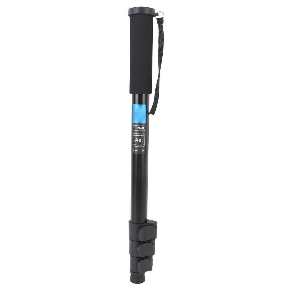 Professional Telescopic Monopod Anti Slip, Camera Monopod, Aluminum Alloy Portable Travel Monopod Stand for Mirrorless and DSLR Camera, Phone, LED Light